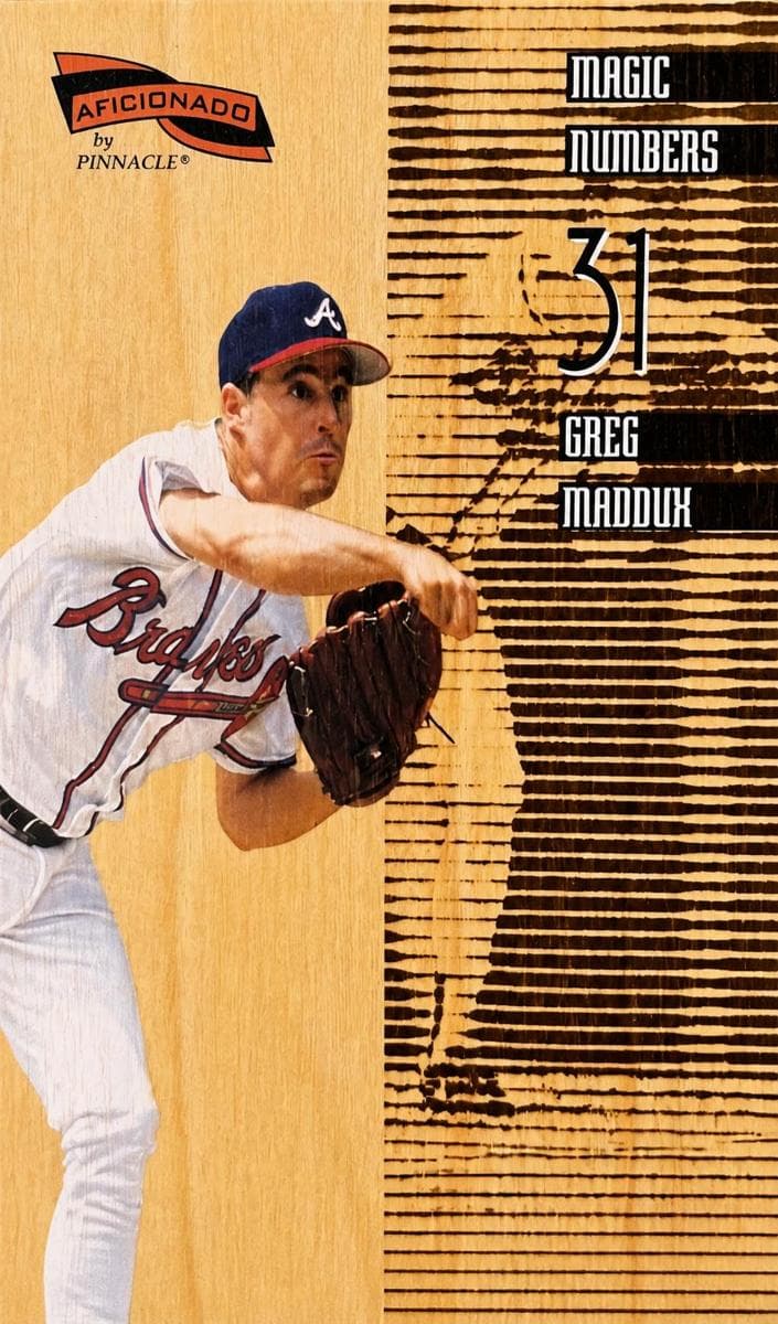 Greg Maddux 1996 unknown Pinnacle Aficionado