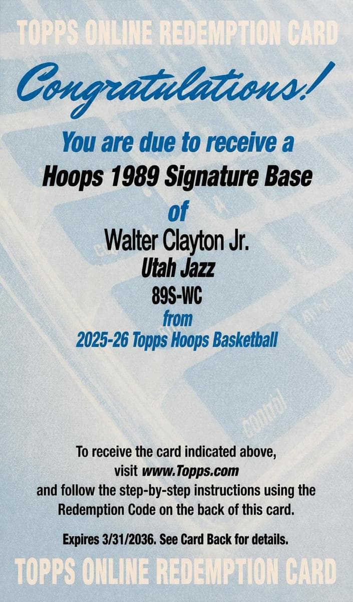 Walter Clayton Jr. / Will Richard #89S-W