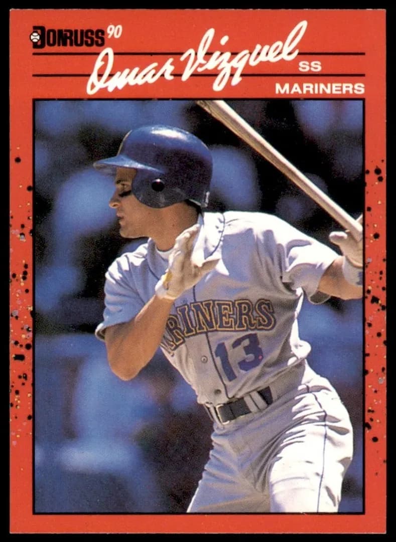 Omar Vizquel 1990 panini Donruss