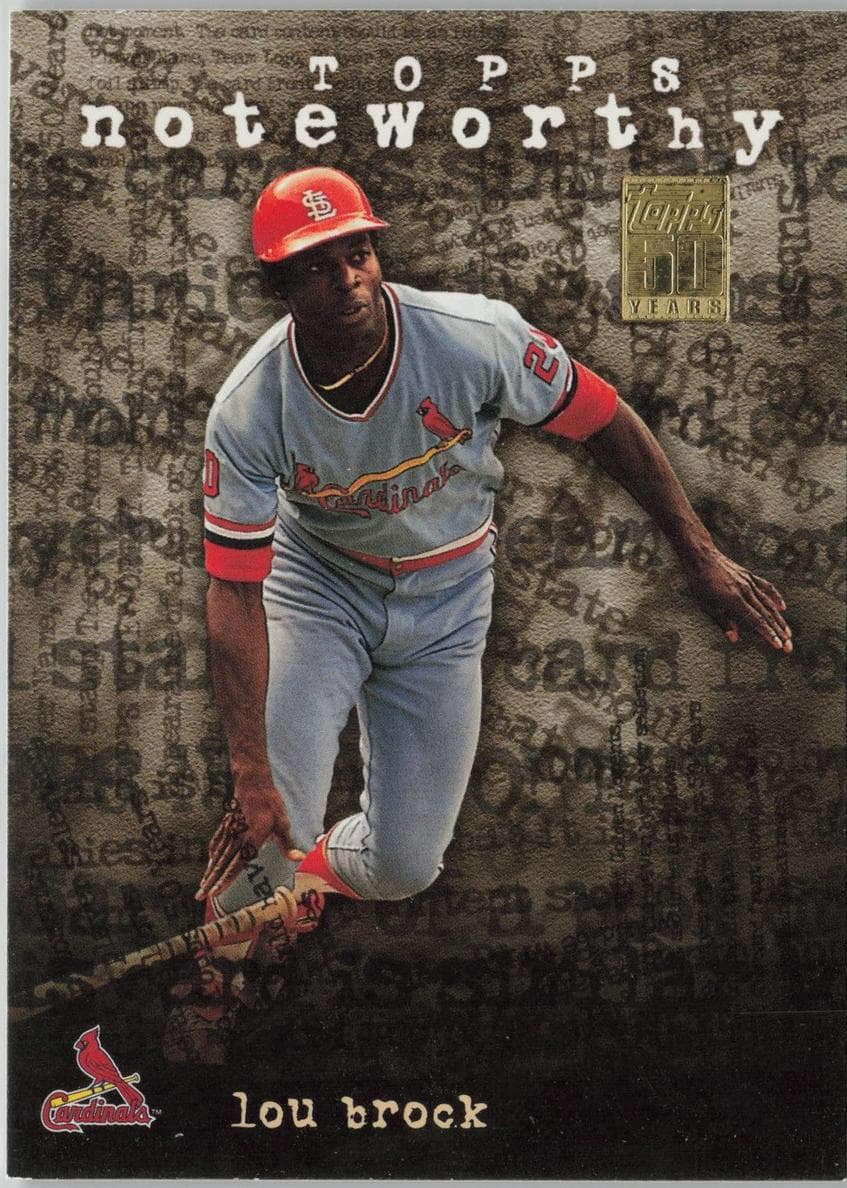 Lou Brock 2001 topps Topps