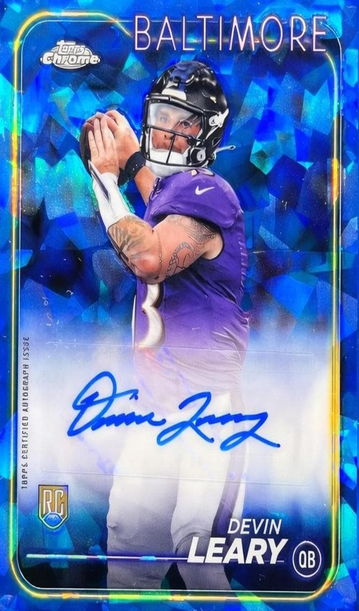 Devin Leary 2024 topps Topps Chrome Sapphire Edition
