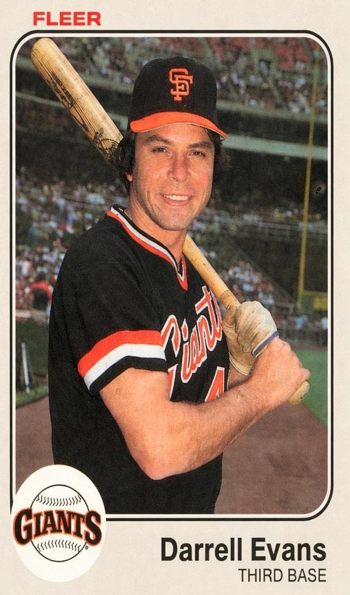 Darrell Evans 1983 fleer Fleer