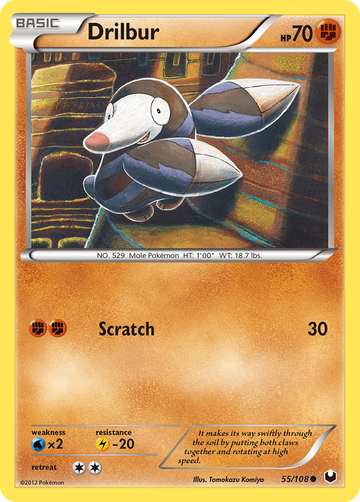 Drilbur 2012 Pokemon Dark Explorers