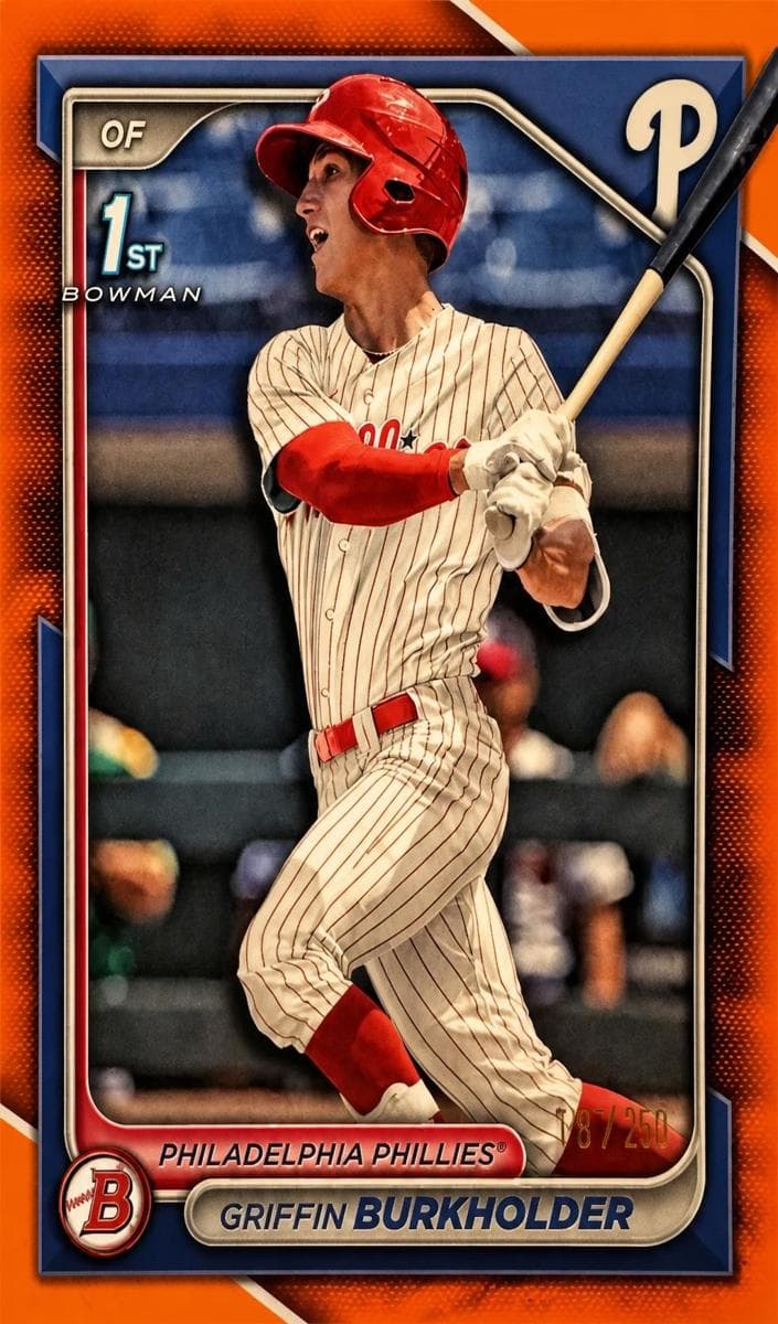 Griffin Burkholder 2024 bowman Bowman Draft