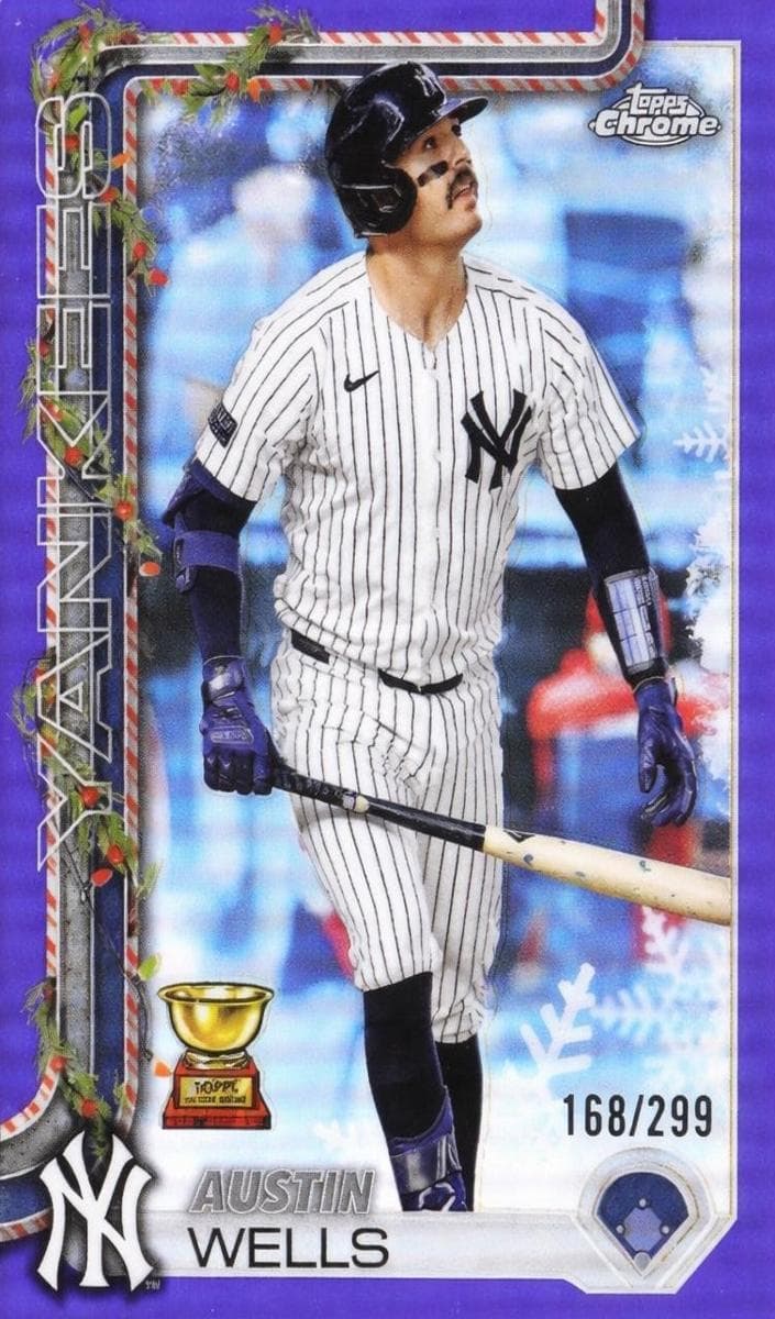 Austin Wells 2025 topps Holiday