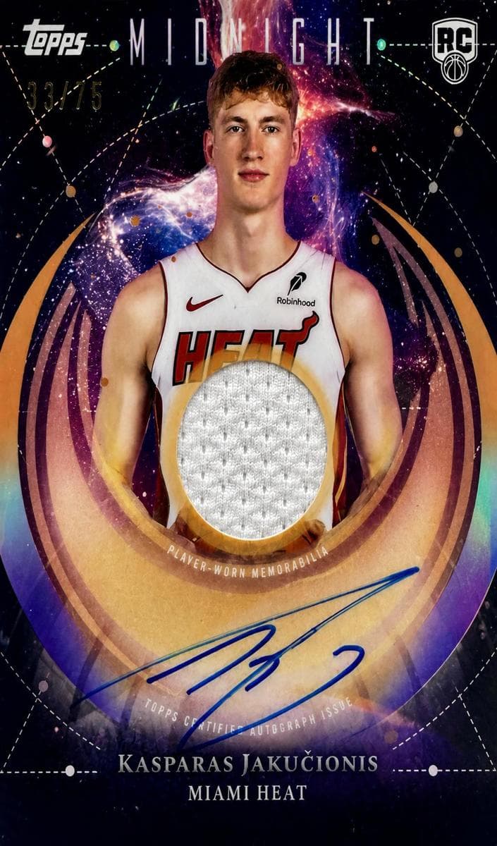 Kasparas Jakucionis 2025 topps Topps Midnight