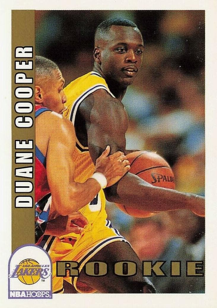 Duane Cooper 1992 panini Hoops