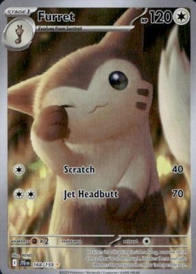 Furret trading card