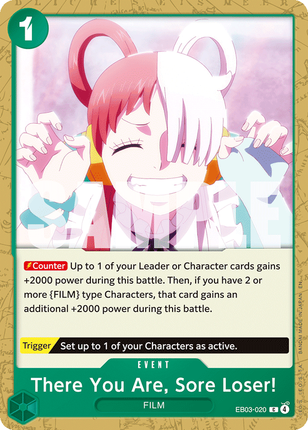 There You Are, Sore Loser! 2026 One Piece Extra Booster Heroines Edition