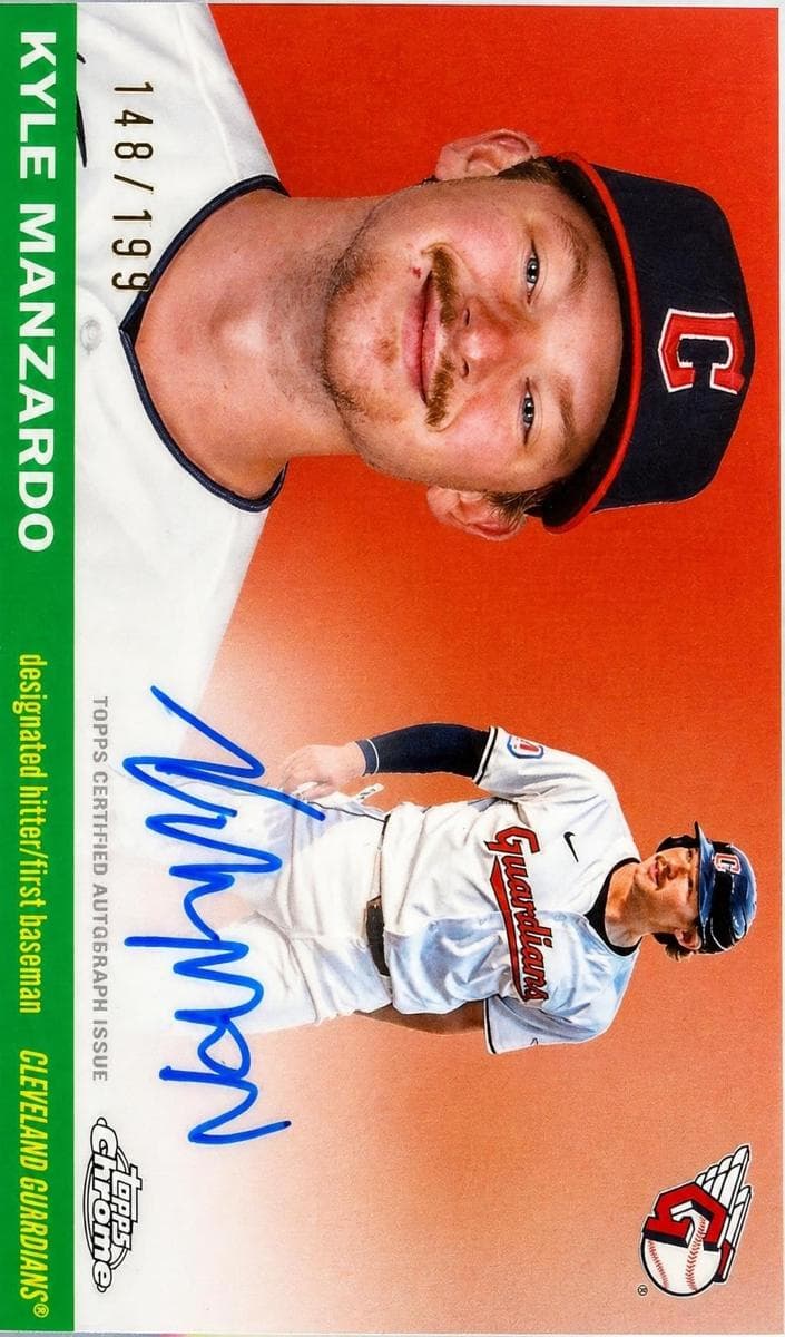 Kyle Manzardo 2025 topps Topps Chrome Platinum