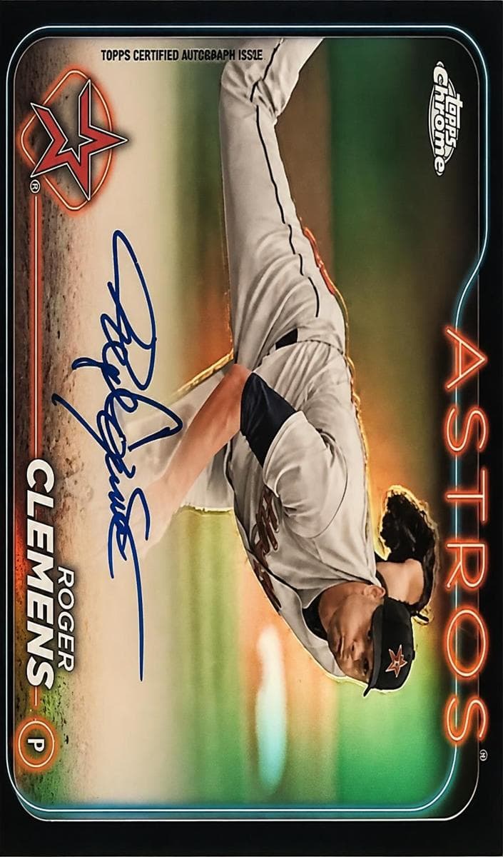 Roger Clemens 2024 topps Topps Chrome Black