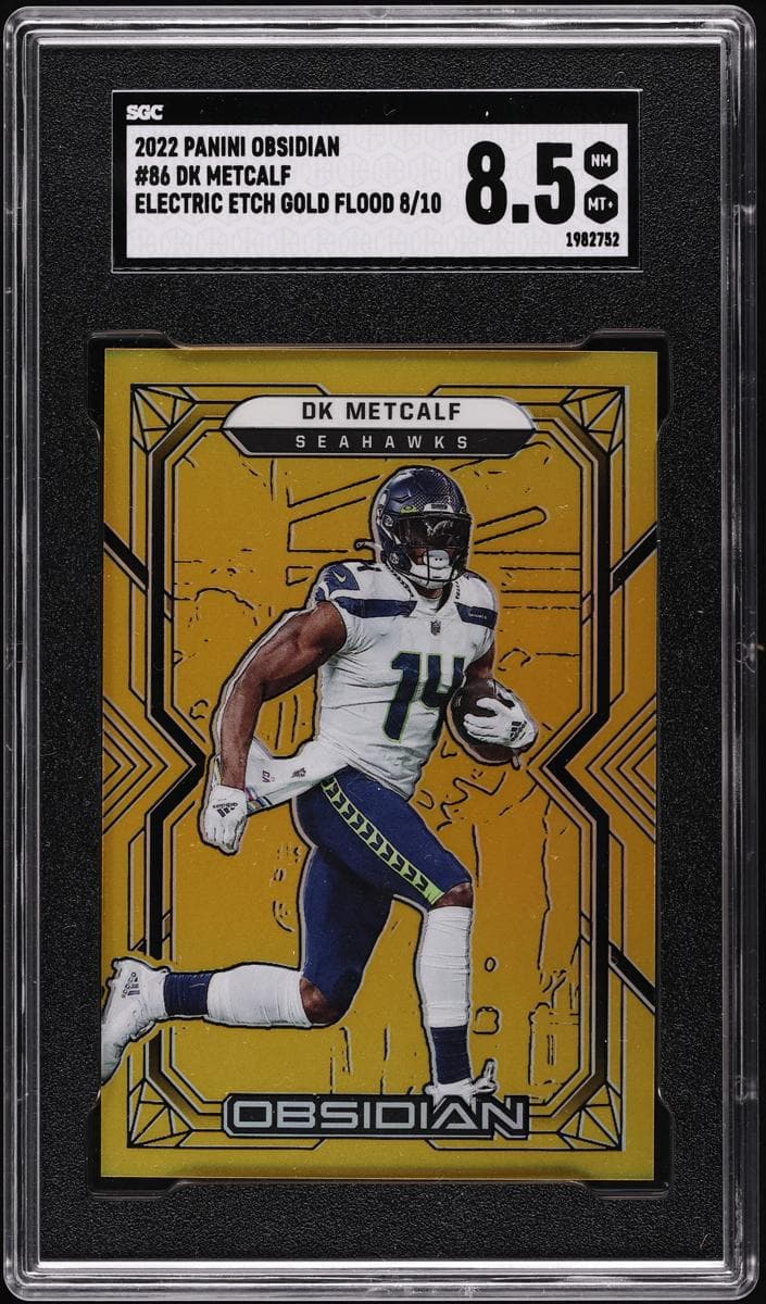 DK Metcalf 2022 panini Panini Obsidian