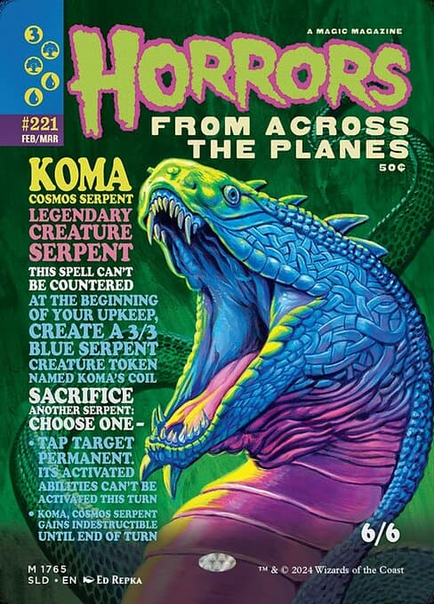 Koma Cosmos Serpent 2019 Magic: The Gathering Secret Lair Drop