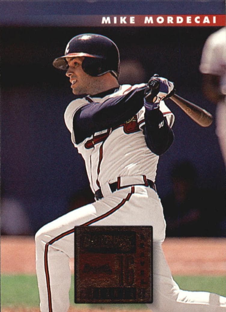 Mike Mordecai 1996 panini Donruss