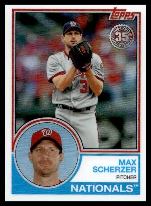 Max Scherzer 2018 topps Topps Gold Label
