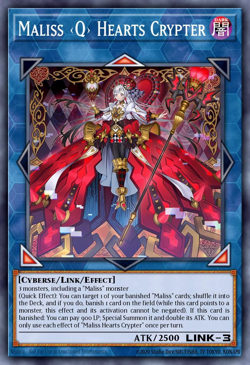 Maliss <Q> Hearts Crypter 2025 Yu-Gi-Oh! 2025 Mega Pack Tin