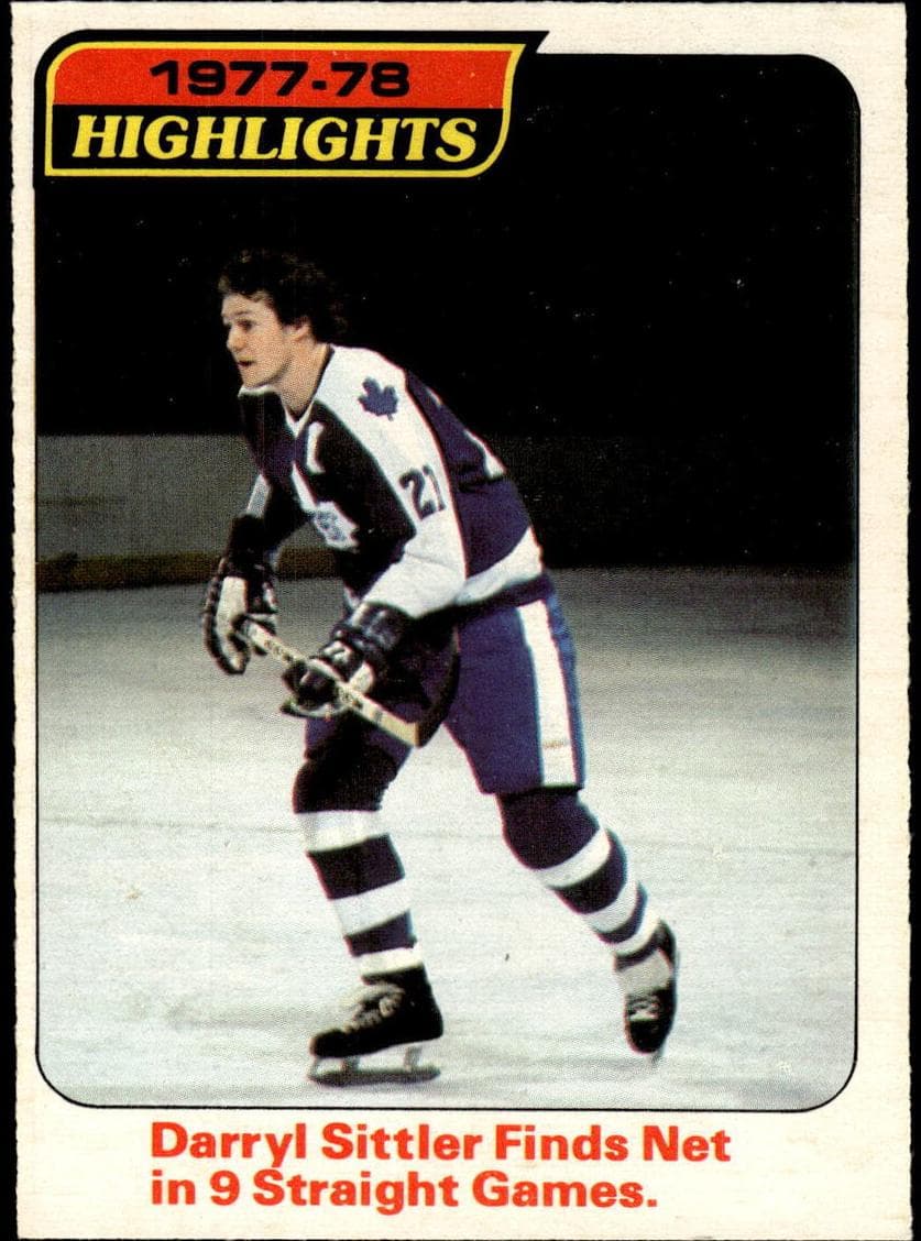 Darryl Sittler 1978 topps O-Pee-Chee