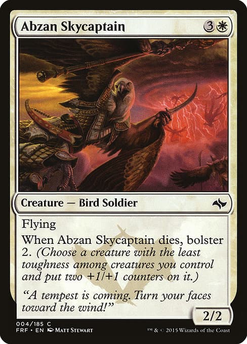 Abzan Skycaptain 2015 Magic: The Gathering Fate Reforged