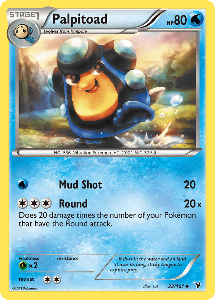Palpitoad 2011 Pokemon Noble Victories