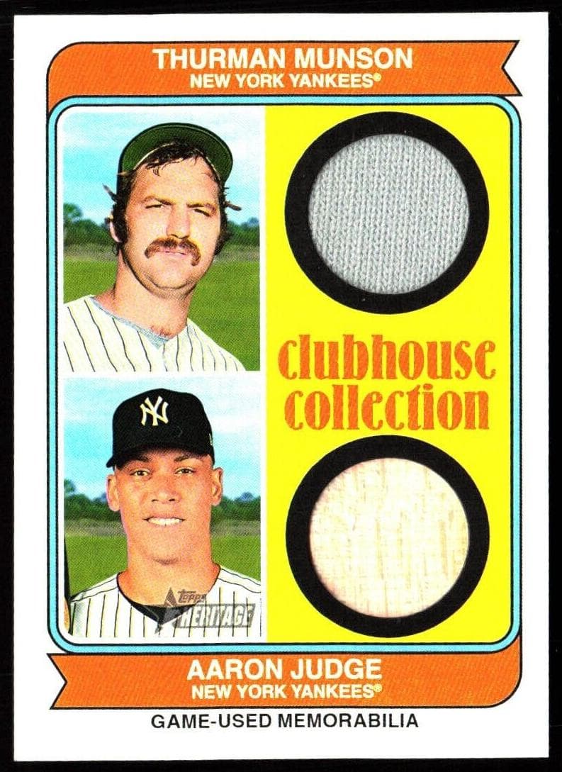 Aaron Judge/Giancarlo Stanton trading card