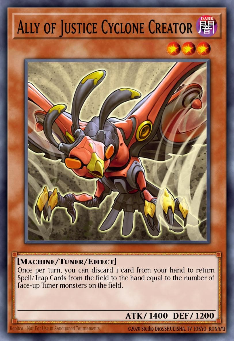Ally of Justice Cyclone Creator 2010 Yu-Gi-Oh!