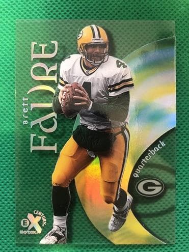 Brett Favre 1999 skybox E-x Century