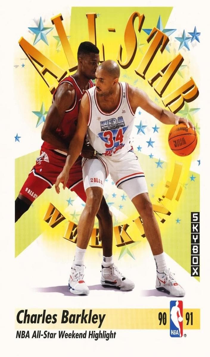 Charles Barkley 1991 fleer SkyBox