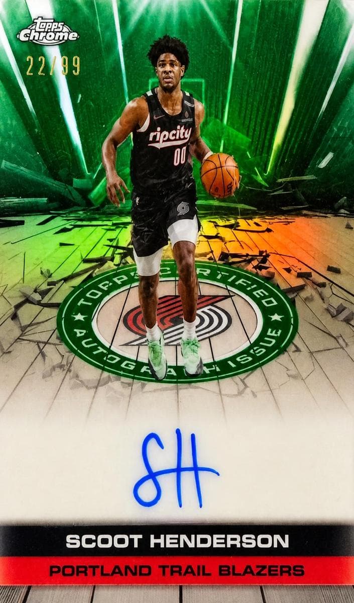 Scoot Henderson 2025 topps Topps Chrome