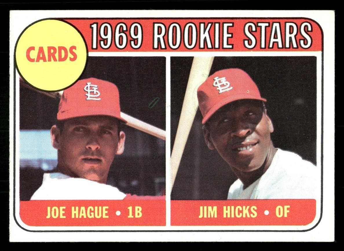 Cardinals 1969 Rookie Stars (Joe Hague / Jim Hicks) #559