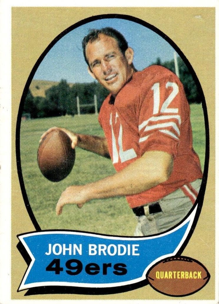 John Brodie 1970 topps Topps
