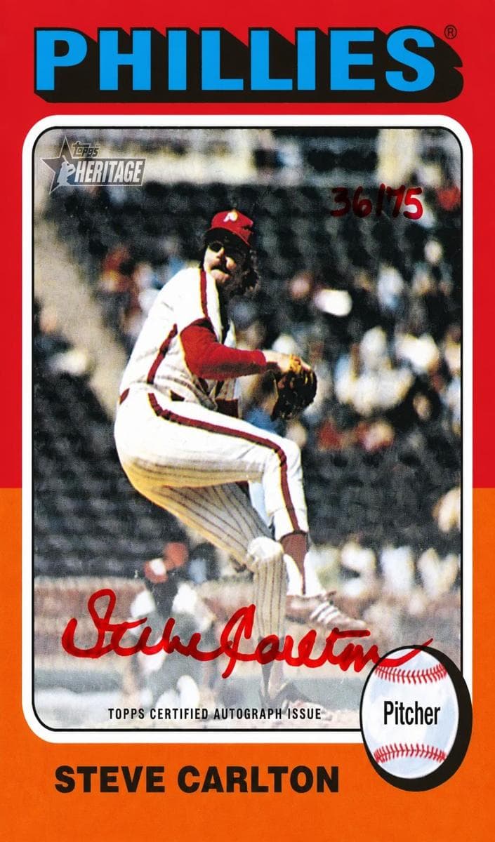 Steve Carlton 2024 topps Topps Heritage