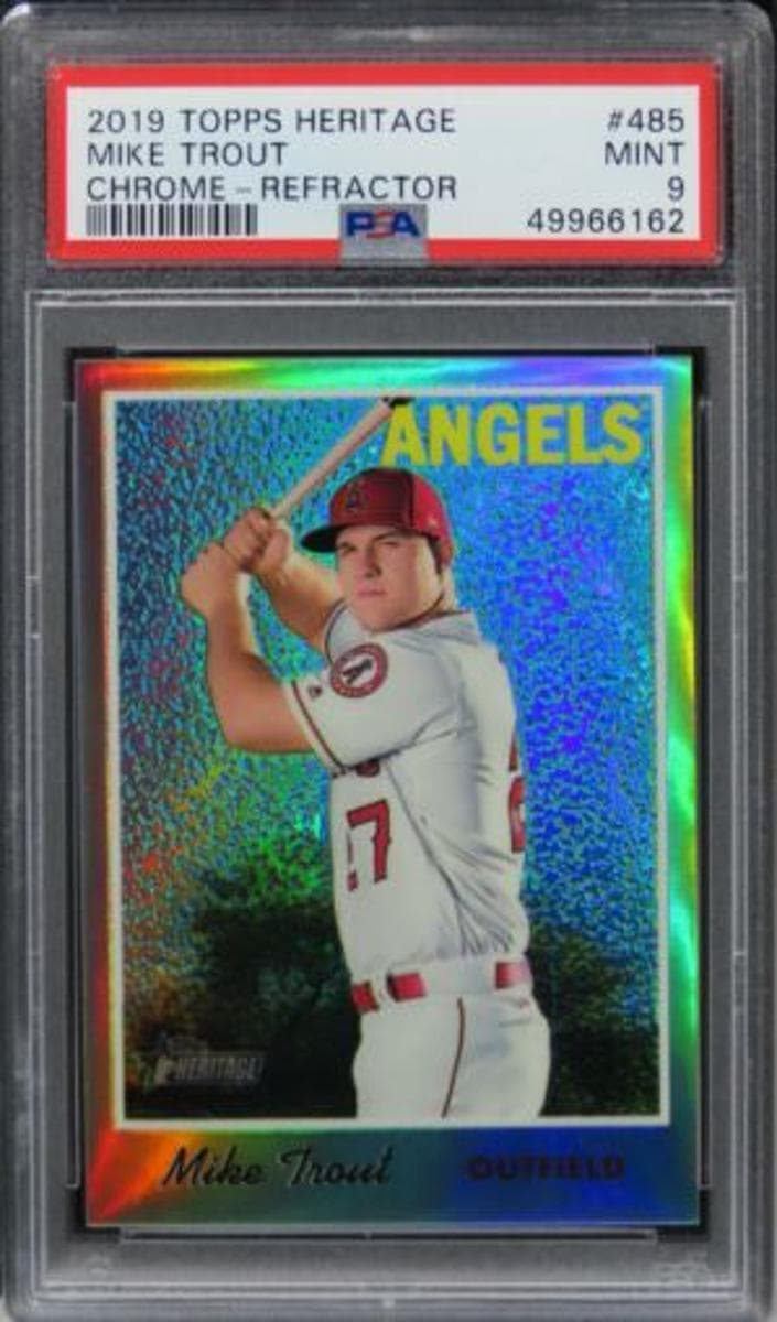 Mike Trout 2019 topps Topps Heritage