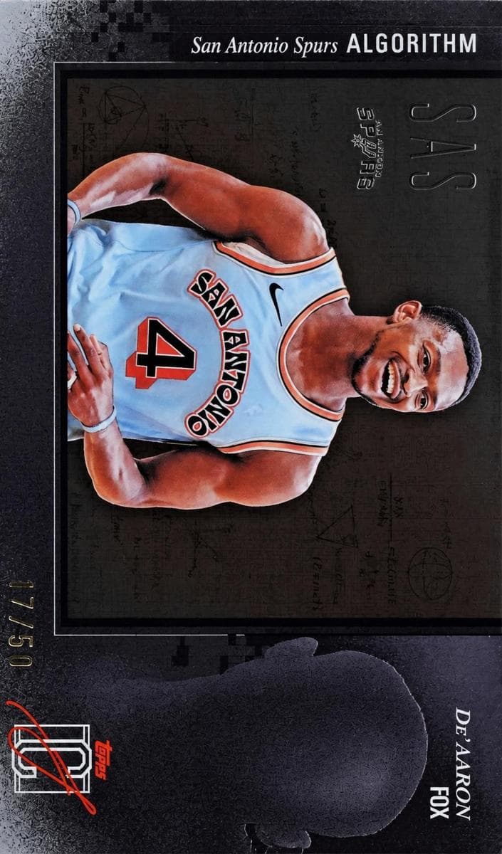 De'Aaron Fox 2025 topps Topps Signature Class