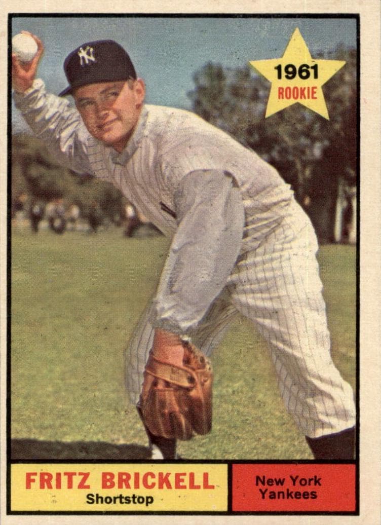 Fritz Brickell 1961 topps Topps