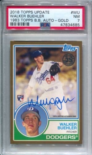 Walker Buehler 2018 topps Topps Update