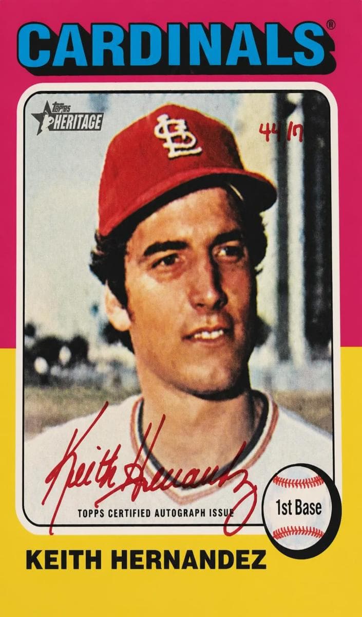 Keith Hernandez 2024 topps Topps Heritage