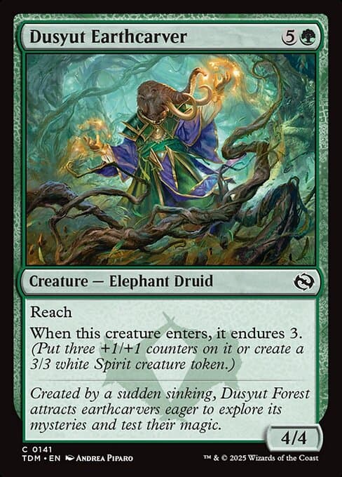 Dusyut Earthcarver 2025 Magic: The Gathering Tarkir: Dragonstorm