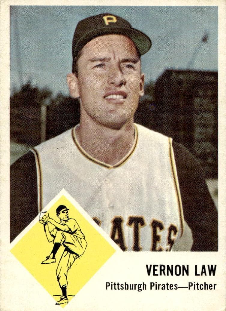 Vernon Law 1963 fleer Fleer