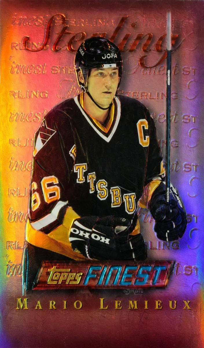 Mario Lemieux 1995 topps Topps Finest