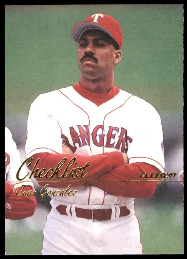 Juan Gonzalez 1997 fleer Fleer