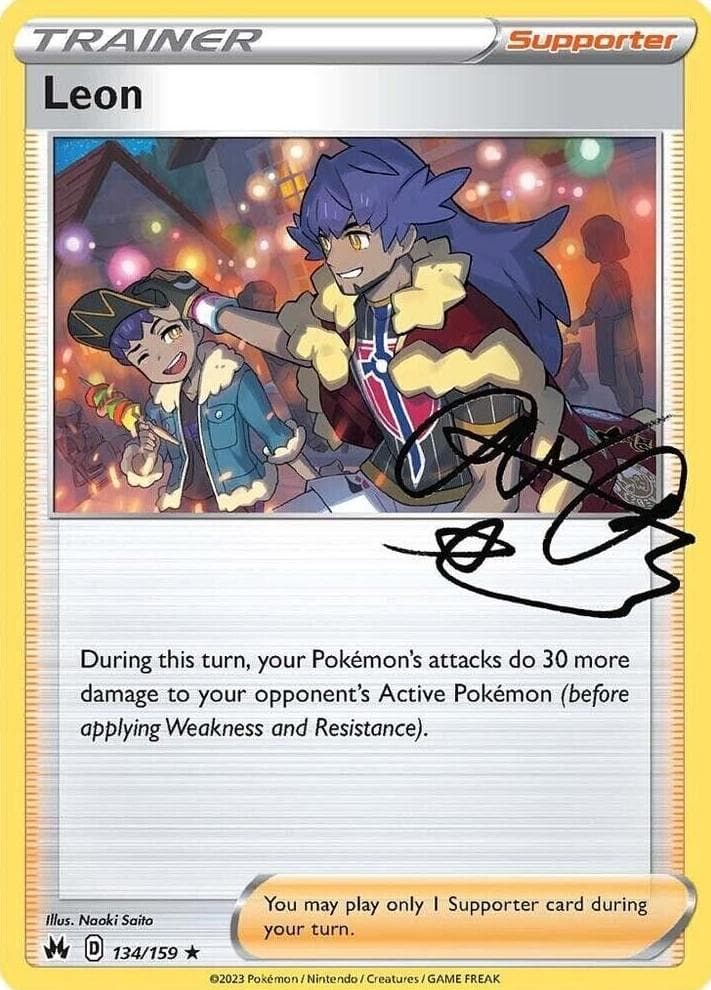 Leon trading card