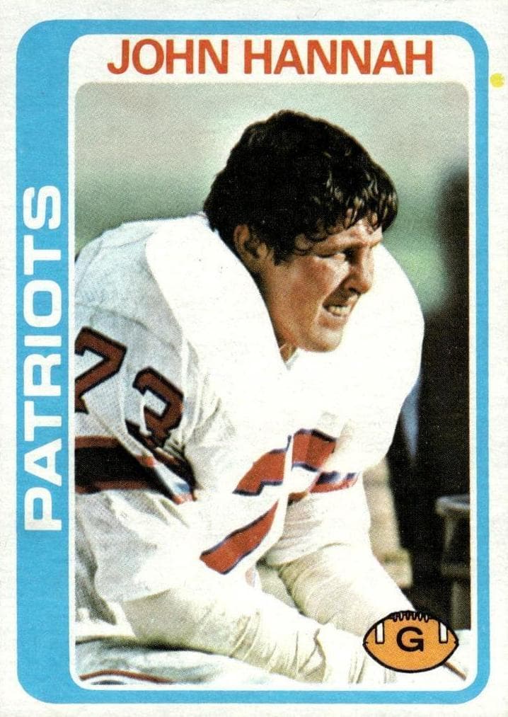 John Hannah 1978 topps Topps