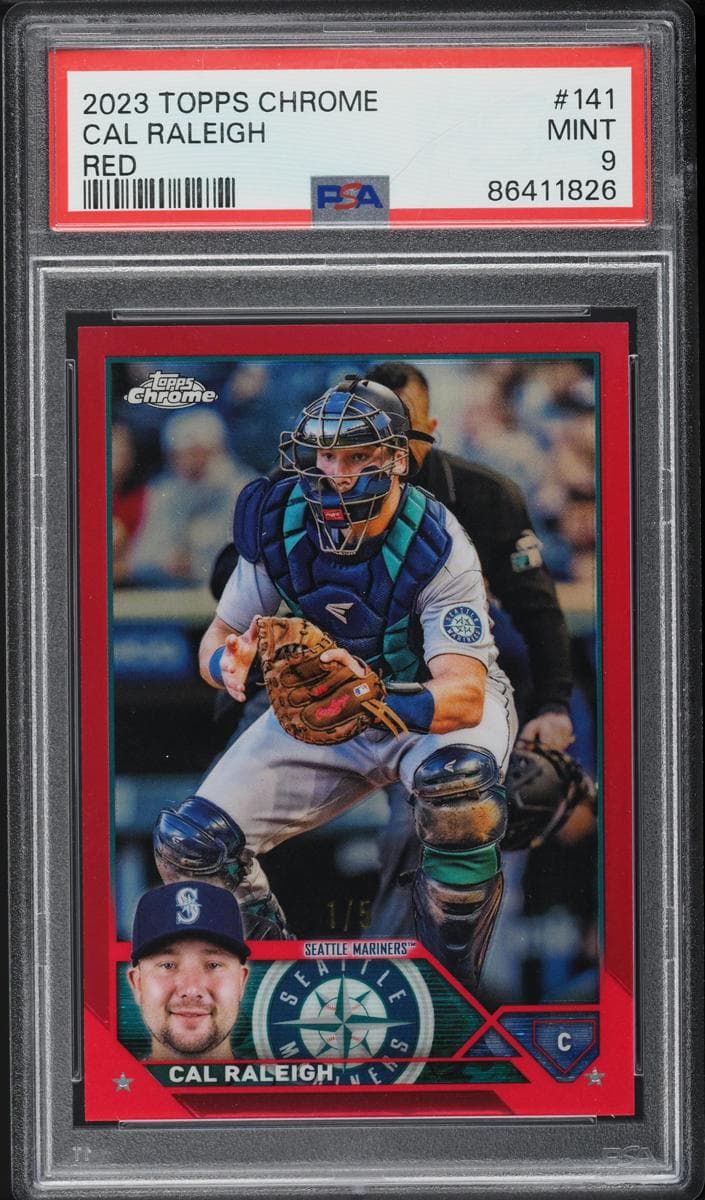 Cal Raleigh 2023 topps Topps Chrome