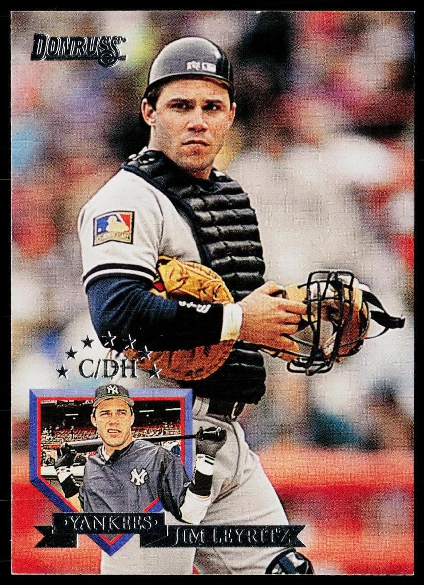Jim Leyritz 1995 panini Donruss