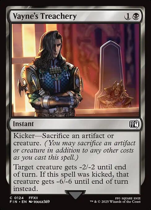 Vayne's Treachery 2025 Magic: The Gathering Final Fantasy