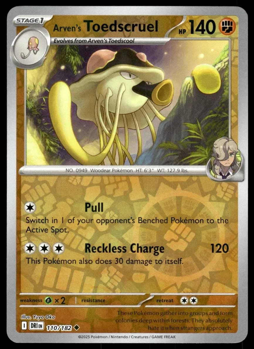 Arven's Toedscruel trading card