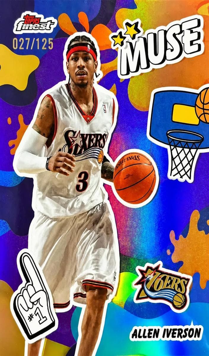 Allen Iverson 2025 topps Topps Finest