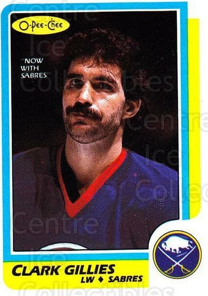 Clark Gillies 1986 topps O-Pee-Chee