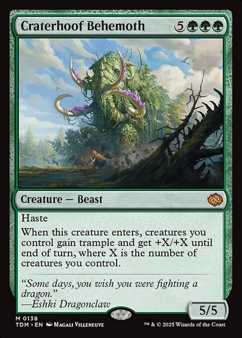 Craterhoof Behemoth 2023 Magic: The Gathering Commander Masters