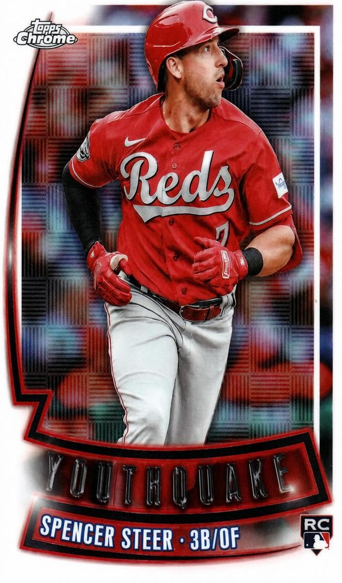 Spencer Steer 2023 topps Topps Chrome Update